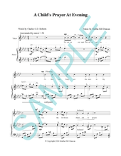 A CHILD'S PRAYER AT EVENING - Medium/High Voice & Piano from SINGING IN THE NORTHLAND, VOL. 1