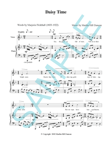 DAISY TIME - Medium/High Voice & Piano from SINGING IN THE NORTHLAND, VOL. 1