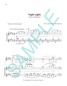 NIGHT LIGHTS - Medium/High Voice & Piano from SUMMER