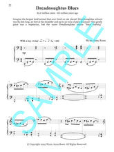 DREADNOUGHTUS BLUES – Piano Solo from Prehistoric Piano Bk 2 by Wynn-Anne Rossi