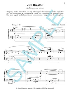 JUST BREATHE – Piano Solo from Prehistoric Piano Bk 4 by Martha Hill Duncan