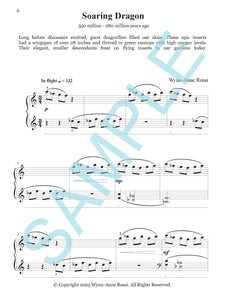 SOARING DRAGON – Piano Solo from Prehistoric Piano Bk 3 by Wynn-Anne Rossi