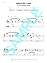 WINGED PTEROSAUR – Piano Solo from Prehistoric Piano Bk 2 by Wynn-Anne Rossi