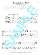 HORSETAILS IN THE WIND – Piano Solo from Prehistoric Piano Bk 3 by Wynn-Anne Rossi