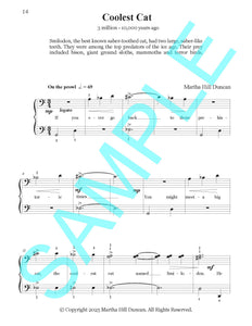 COOLEST CAT – Piano Solo from Prehistoric Piano Bk 1 by Martha Hill Duncan