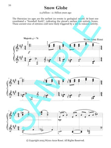 SNOW GLOBE – Piano Solo from Prehistoric Piano Bk 4 by Wynn-Anne Rossi