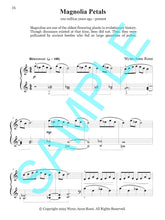 MAGNOLIA PETALS – Piano Solo from Prehistoric Piano Bk 2 by Wynn-Anne Rossi