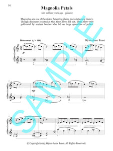 MAGNOLIA PETALS – Piano Solo from Prehistoric Piano Bk 2 by Wynn-Anne Rossi