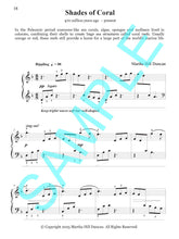 SHADES OF CORAL – Piano Solo from Prehistoric Piano Bk 3 by Martha Hill Duncan