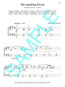 THE AMAZING ZIRCON – Piano Solo from Prehistoric Piano Bk 4 by Martha Hill Duncan