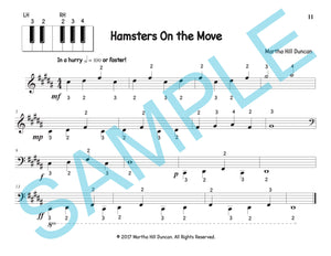 One page score sample for Hamsters on the Move