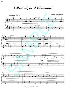 One page score sample for 1 Mississippi, 2 Mississippi