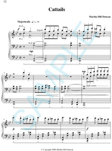 One page score sample for Cattails