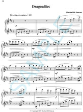 One page score sample for Dragonflies