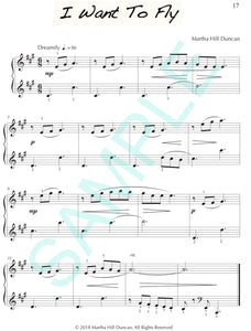 One page score sample for I Want To Fly