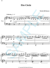 One page score sample for Fire Circle