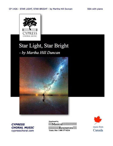 STAR LIGHT, STAR BRIGHT FOR SSA AND PIANO