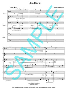 Score sample for Cloudburst: page 1