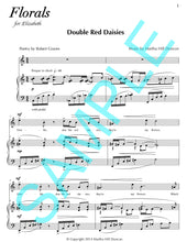 One page score sample for Double Red Daisies