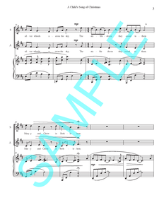 A CHILD'S SONG OF CHRISTMAS FOR SA AND PIANO
