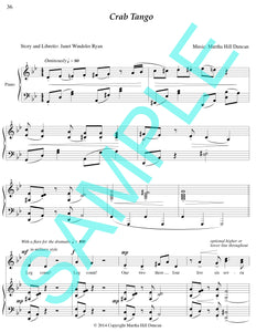 One page score sample for Crab Tango