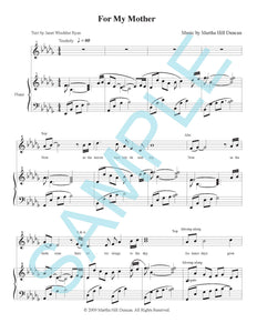 FOR MY MOTHER FOR SA AND PIANO