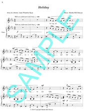 One page score sample for Holiday