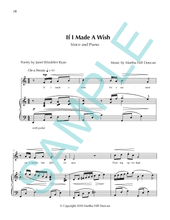 IF I MADE A WISH - Medium/High Voice & Piano from SEARCHING THE PAINTED SKY