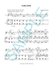LADY ICICLE - Medium/High Voice & Piano from SINGING IN THE NORTHLAND, VOL. 2