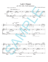 LADY’S SLIPPER FOR SSA, VIOLIN AND PIANO