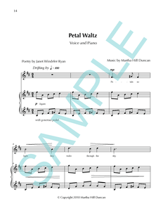 PETAL WALTZ - Medium/High Voice & Piano from SEARCHING THE PAINTED SKY