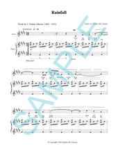 RAINFALL - Medium/High Voice & Piano from SINGING IN THE NORTHLAND, VOL. 2