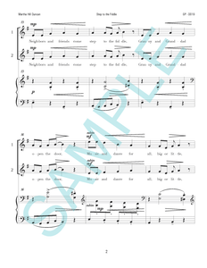 STEP TO THE FIDDLE FOR SA AND PIANO
