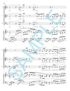 SUNSET SONG FOR SAB AND PIANO
