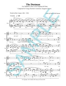 THE DUSTMAN - Medium/High Voice & Piano from SINGING IN THE NORTHLAND, VOL. 1