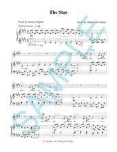 THE STAR - Medium/High Voice & Piano from SINGING IN THE NORTHLAND, VOL. 1