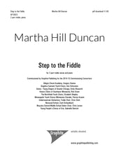 STEP TO THE FIDDLE FOR SA AND PIANO